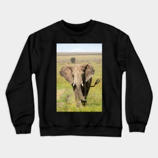 Elephant on the Serengeti, Tanzania Crewneck Sweatshirt